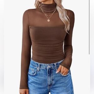 Avidlove long sleeve mesh bodysuit size: XL
